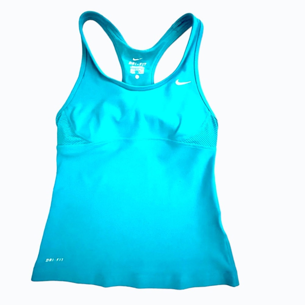 Nike Women's Racerback with Built in Sports Bra Blue Size XS